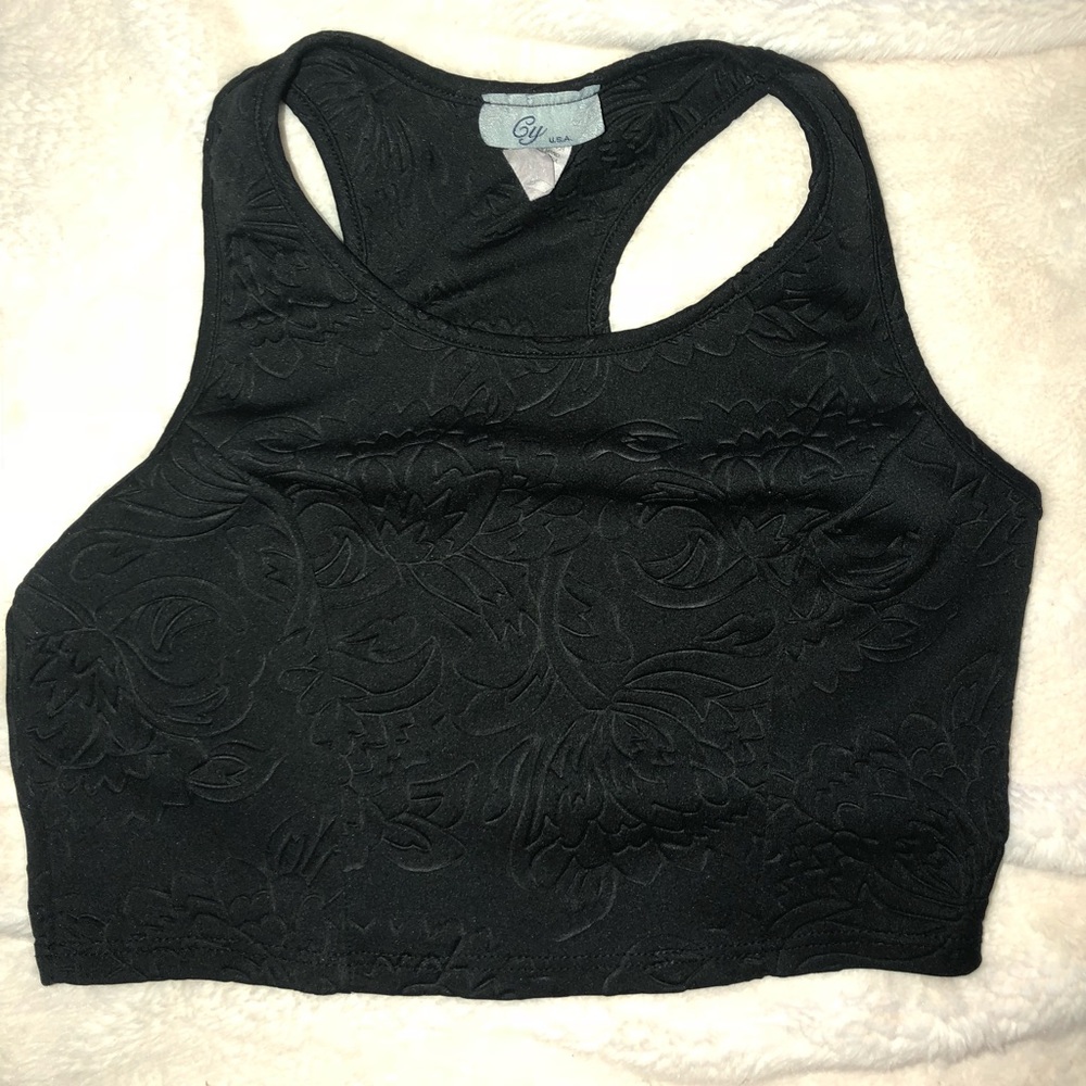Tobi black crop top